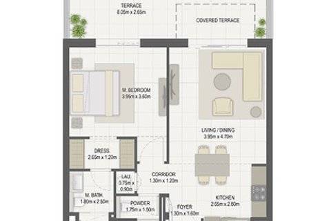 Lakás itt: Maryam Island, Sharjah, EAE, 1 hálószoba, 84 m², azonosító: 704549 - fénykép 10