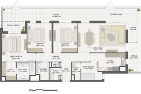 Lakás itt: Maryam Island, Sharjah, EAE, 1 hálószoba, 84 m², azonosító: 704549 - fénykép 12