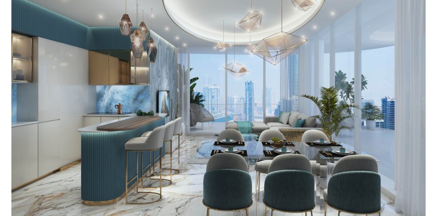 Huoneisto DAMAC CHIC TOWER Business Bay, Dubai, Arabiemiraatit 2 makuuhuonetta, 143 m2 № 649411