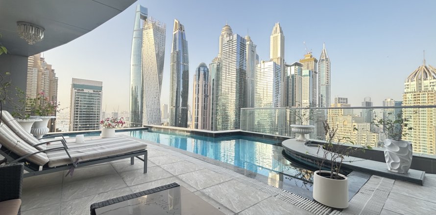 Penthouse sa Dubai Marina, UAE 4 silid-tulugan, 1087.43 sq.m. № 750866
