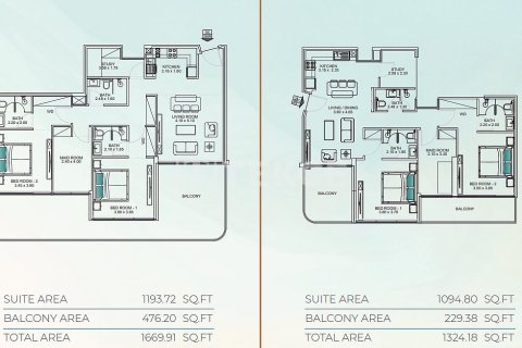 דירה למכירה ב Dubai, איחוד האמירויות  1 חדר שינה, 98 מ"ר, מספר 692022 - תמונה 28