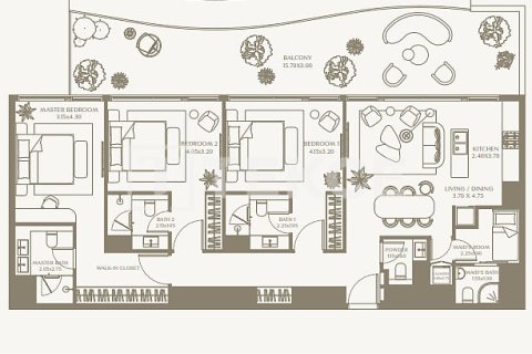 Duplex di Umm Al Quwain, UEA 3 kamar tidur, 437 m2 nomor 692016 - foto 21