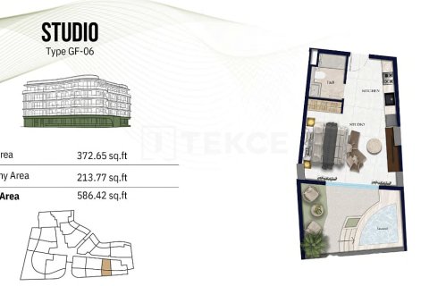 דירה למכירה ב Jumeirah Village Circle, Dubai, איחוד האמירויות  2 חדרי שינה, 96 מ"ר, מספר 692018 - תמונה 19