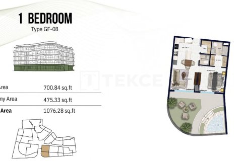 דירה למכירה ב Jumeirah Village Circle, Dubai, איחוד האמירויות  2 חדרי שינה, 96 מ"ר, מספר 692018 - תמונה 24