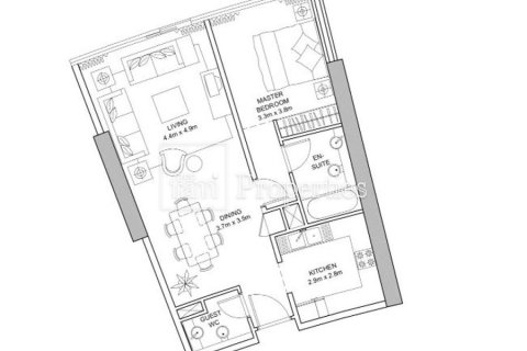 Lägenhet uthyres i Downtown Dubai (Downtown Burj Dubai), Dubai, UAE 1 sovrum, 74 kvm Nr. 693058 - fotografi 19