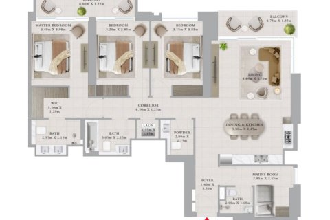 آپارتمان برای فروش در  Dubai Creek Harbour (The Lagoons)، Dubai، امارات متحده عربی  1 خوابه ، 70 متر مربع ، شماره 704971 - تصویر 12