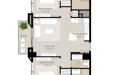 Dzīvoklis Town Square, Dubaijā, AAE 1 istaba, 63 m2 Nr. 704454 - attēls 10