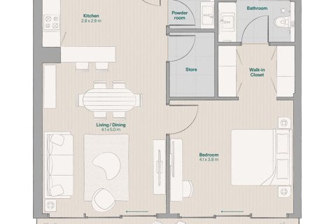 Apartament në Dubai, Emiratet e Bashkuara Arabe 1 dhomë gjumi, 80 m2. № 704456 - Foto 22