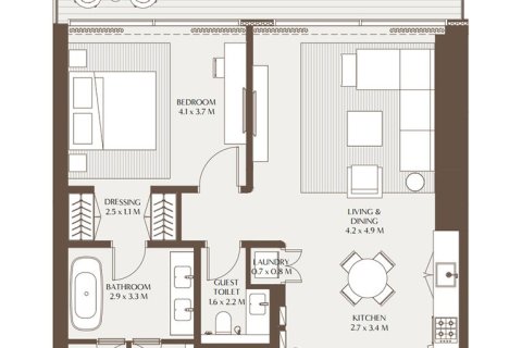 Apartament na sprzedaż w Dubai, ZEA 1 sypialnia, 96 mkw., nr 704453 - zdjęcie 13