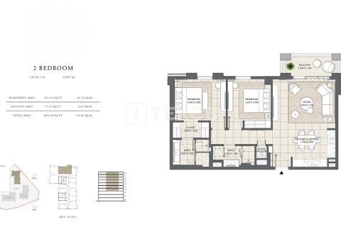 Διαμέρισμα σε Dubai, ΗΑΕ 3 υπνοδωμάτια, 157 τ.μ. Αρ. 680107 - φωτογραφία 27