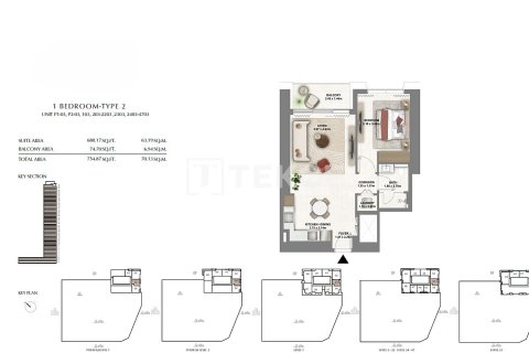 Dubai, UAE의 판매용 아파트 침실 3개, 183제곱미터 번호 680106 - 사진 12