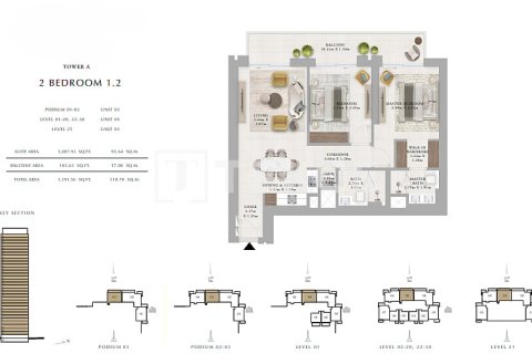 Apartamento en venta en Dubai, EAU 3 dormitorios, 186 m2 № 680109 - foto 10