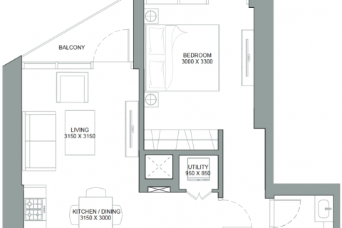 Byt v Dubai, SAE 1 ložnice, 62 m² Č.: 598485 - fotografie 11
