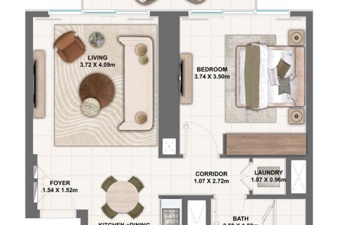Apartment sa Silva by Emaar sa Dubai Creek Harbour (The Lagoons), UAE 1 silid-tulugan, 69 sq.m. № 704838 - larawan 8