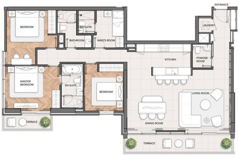Apartment in Residences Du Port in Dubai Marina, UAE 1 bedroom, 78 sq.m. № 704839 - photo 14