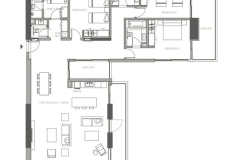 Byt v Creekside Residence v Al Zorah, Ajman, SAE 1 ložnice, 140 m² Č.: 704843 - fotografie 16