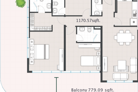 Apartment in Al Reem Island, Abu Dhabi, UAE 2 bedrooms, 181 sq.m. № 717094 - photo 4