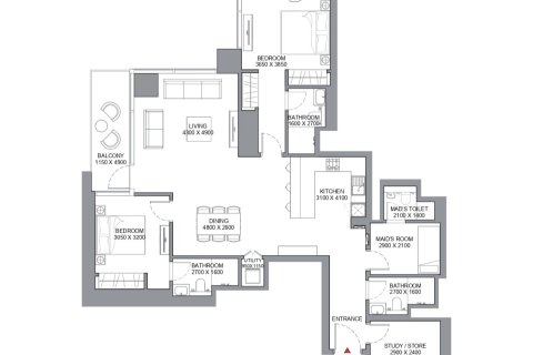 Apartment in SKYSCAPE AVENUE in Nadd Al Sheba, Dubai, UAE 1 bedroom, 69 sq.m. № 704964 - photo 13