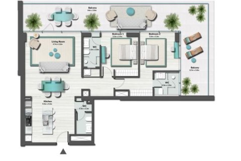 Apartment in MASA RESIDENCE in Al Marjan Island, Ras Al Khaimah, UAE 1 room, 40 sq.m. № 704965 - photo 9