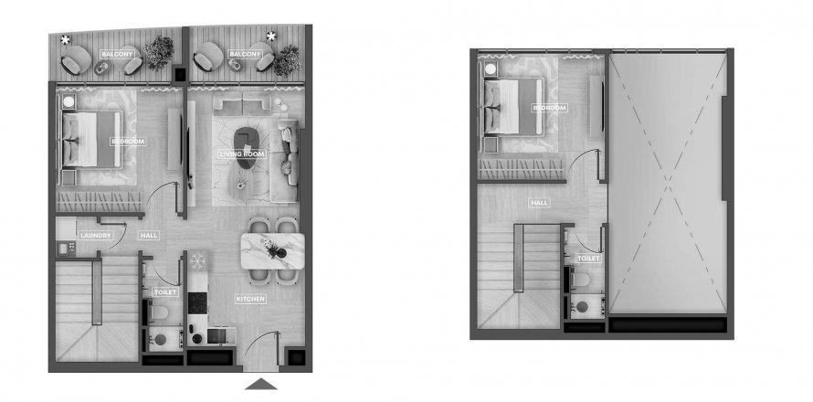 Byt v SkyHills Astra v Al Barsha, Dubai, SAE 3 ložnice, 103.9 m² Č.: 574732