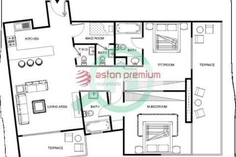 Apartemen di Dubai Marina, UEA 2 kamar tidur, 120 m2 nomor 702997 - foto 26