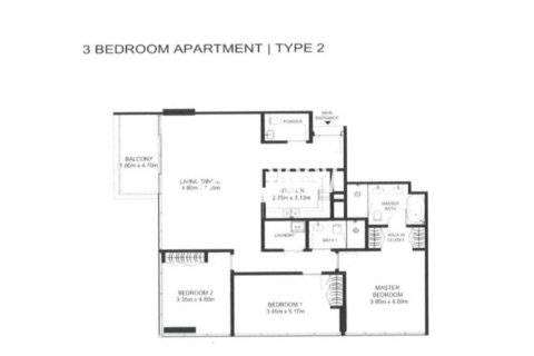 Apartament në Dubai, Emiratet e Bashkuara Arabe 3 dhoma gjumi, 158.03 m2. № 740964 - Foto 14