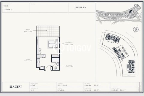 Apartamento en Meydan, Dubai, EAU 1 habitación, 46.27 m² № 740962