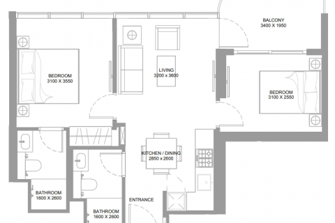 Apartment in Umm Al Quwain, UAE 2 bedrooms, 64 sq.m. № 600130 - photo 10