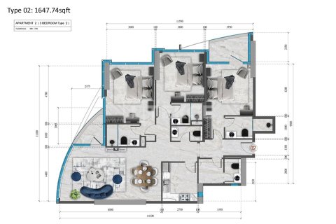 Leilighet til salgs i Al Reem Island, Abu Dhabi, Emiratene 3 soverom, 175 kvm Nr. 678558 - Foto 15