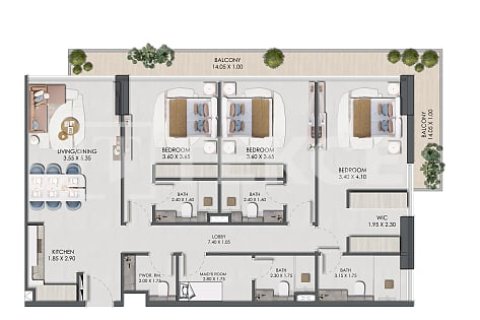 Jumeirah Village Circle、Dubai、UAE にあるマンション販売中 1ベッドルーム、63 m2、No678561 - 写真 18
