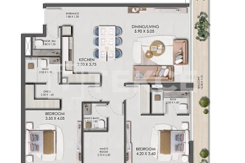 Jumeirah Village Circle、Dubai、UAE にあるマンション販売中 1ベッドルーム、63 m2、No678561 - 写真 17