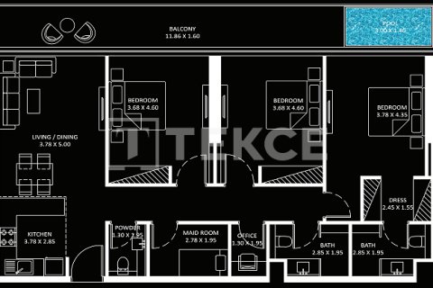 Lägenhet till försäljning i Business Bay, Dubai, UAE 1 rum, 35 kvm Nr. 678557 - fotografi 21