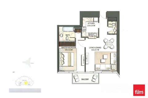 Apartmán v Downtown Dubai (Downtown Burj Dubai), SAE 1 spálňa, 77.9 m2 č. 696838 - Fotografia 25