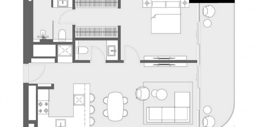 Byt v LIV Maritime v Maritime City, Dubai, SAE 1 ložnice, 82.03 m² Č.: 571690