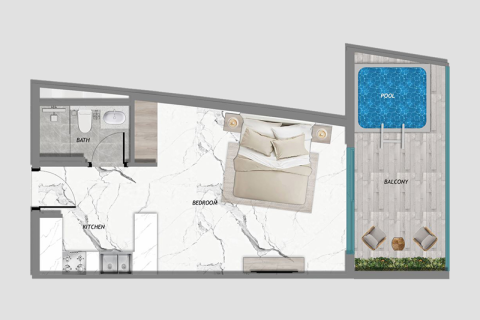 Majan, Dubai, BAE’de satılık daire 1 oda, 36 m² No 732807 - fotoğraf 4