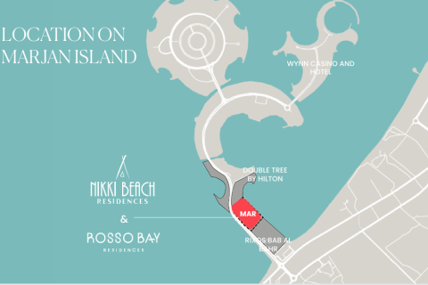 Apartament na sprzedaż w Al Marjan Island, Ras Al Khaimah, ZEA 1 sypialnia, 93 mkw., nr 656134 - zdjęcie 2