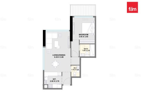 Byt v Dubai, SAE 1 ložnice, 74 m² Č.: 621843 - fotografie 23