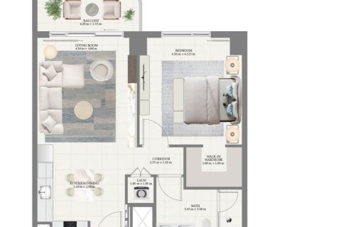 Apartmán v Mina Rashid, Dubai, SAE 1 spálňa, 75 m2 č. 704537 - Fotografia 15