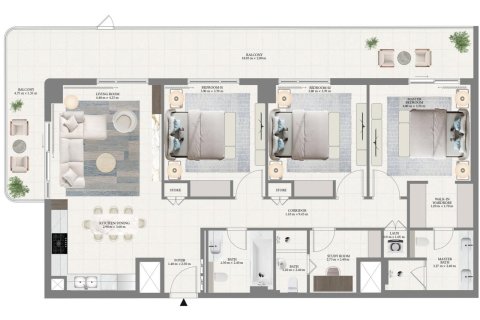 Apartmán v Mina Rashid, Dubai, SAE 1 spálňa, 75 m2 č. 704537 - Fotografia 17