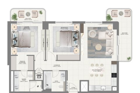 Apartmán v Mina Rashid, Dubai, SAE 1 spálňa, 75 m2 č. 704537 - Fotografia 16