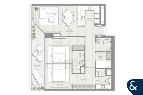 Müüa korter asukohaga Sheikh Zayed Road, Dubai, AÜE: 2 magamistoaga, 102 m² Nr 666532 - pilt 7