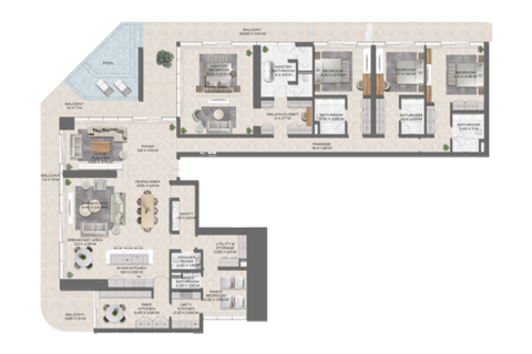 Apartemen di Business Bay, Dubai, UEA 1 kamar tidur, 71 m2 nomor 690002 - foto 11