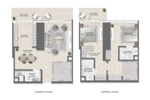 Apartemen di Business Bay, Dubai, UEA 1 kamar tidur, 71 m2 nomor 690002 - foto 7