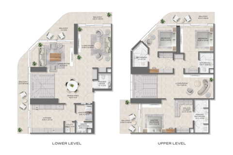 Apartemen di Business Bay, Dubai, UEA 1 kamar tidur, 71 m2 nomor 690002 - foto 8
