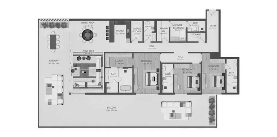 Apartment in Omoria Private Residences in Dubai, UAE 3 bedrooms, 453.45 sq.m. № 712485