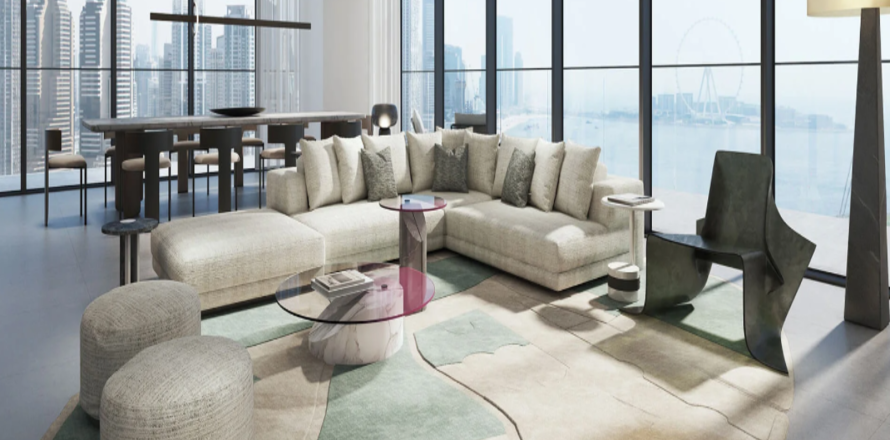 Apartmen di Dubai Marina, UAE 1 bilik tidur, 103 meter persegi № 713347