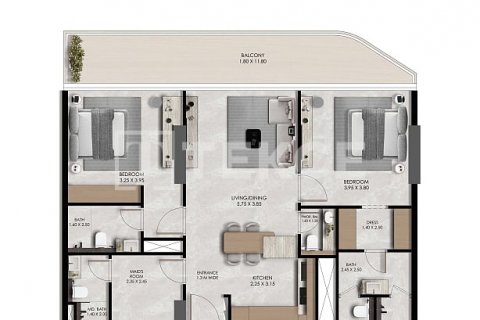 Byt v Dubai Studio City, SAE 1 ložnice, 63 m² Č.: 565104 - fotografie 22