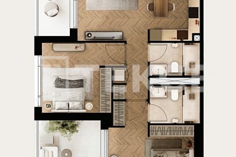 Byt v Dubai Studio City, SAE 2 ložnice, 103 m² Č.: 565099 - fotografie 16