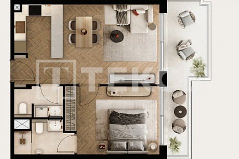 Byt v Dubai Studio City, SAE 2 ložnice, 103 m² Č.: 565099 - fotografie 15