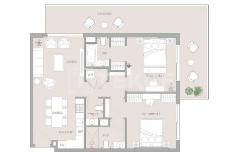 Byt v Jumeirah Village Triangle, Dubai, SAE 1 pokoj, 42 m² Č.: 565100 - fotografie 20